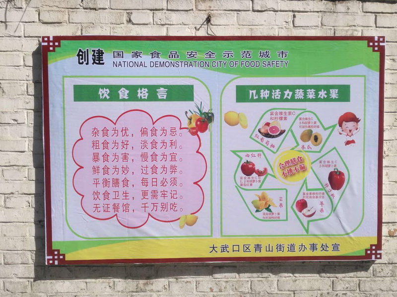 1528680881239471.jpg 6.青山街道张贴食品安全海报.jpg